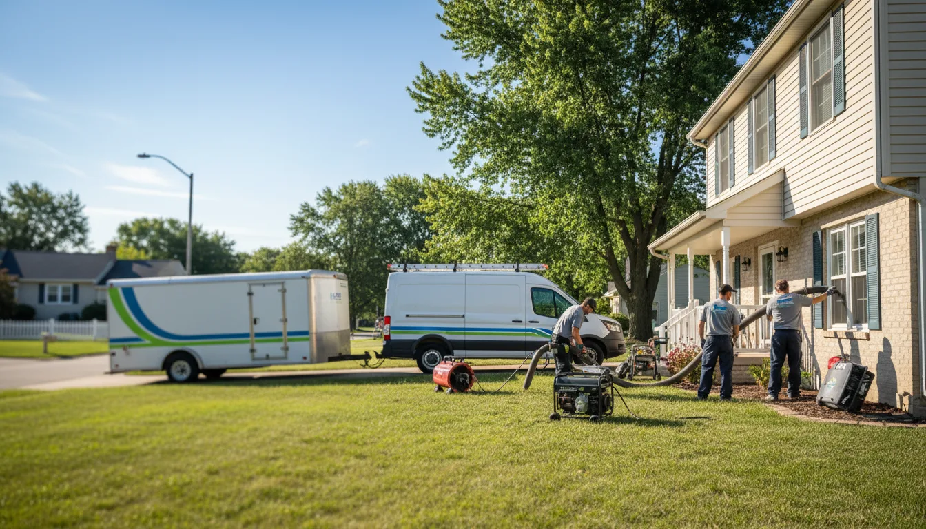 Flooded Basement Restoration And Cleanup With Repair in West Liberty, IA near me